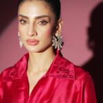 sheesha silk outfit with embroidered collar